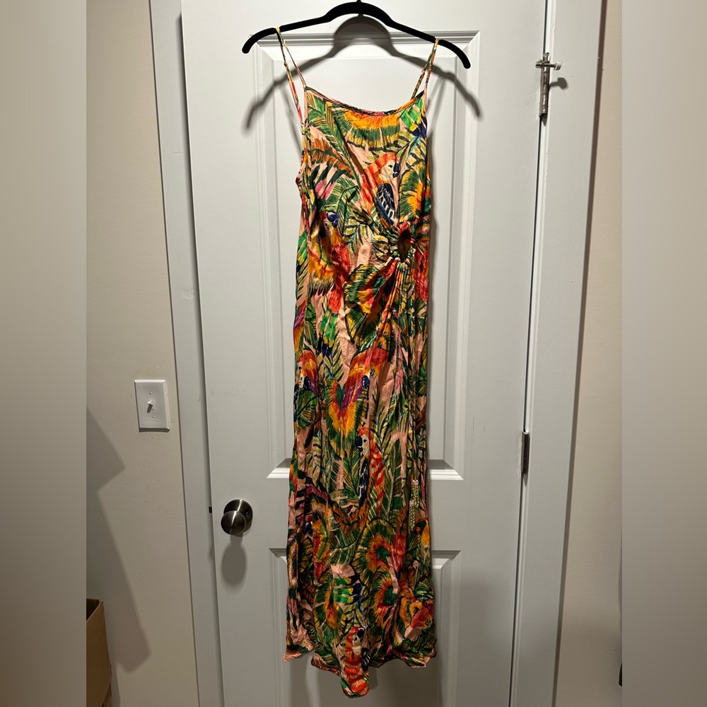 Farm Rio Mccaw Leaves Dress